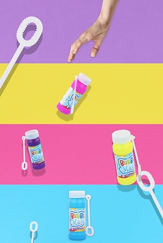 Henbrandt 24 x Children’s Bubble Tubs with Wands 50ml Bubble Magic Party Bubbles Kids Toys Summer Fun Outdoor Game Party Favour Loot Bag Fillers Summer Games for Girls and Boys - Image 4