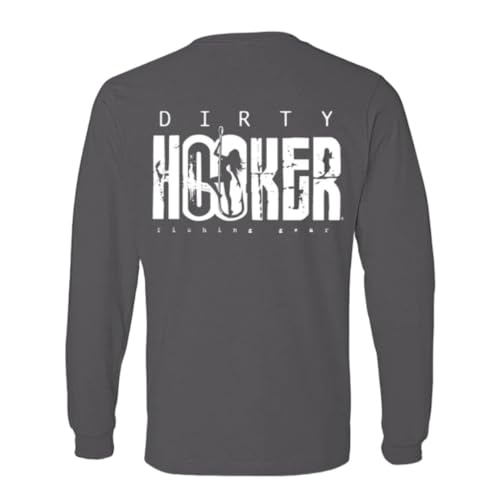 Dirty Hooker Lightweight Long Sleeve Fishing Shirts for Men and Women - Long Sleeve Shirts for Men Classic Logo2