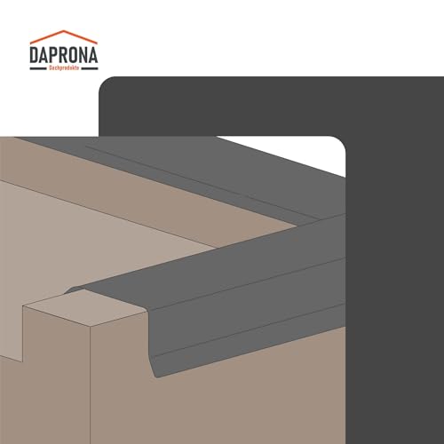Chapa de aluminio de 45 mm para el remate seguro de tejados inclinados y planos 5