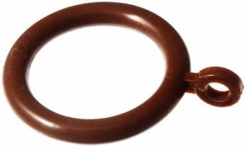 120 X 28Mm Id 40Mm Od Plastic Curtain Pole Rod Rings Dark Brown