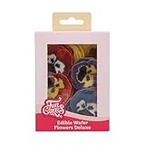 FunCakes Stiefmütterchen Mix Klein, Essbare Blumen für Torte, Kuchen und Cupcakes Dekoration, Edible Wafer Flowers Deluxe - pk/30