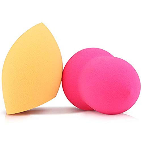 Makeup Sponges, ESARORA 6 Pieces (3+3) Foundation Blending Sponge Flawless Makeup Blender for Liquid Creams and Powders - Multi Color and Saving Money Makeup Sponges