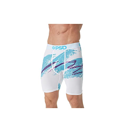 PSD Men's Brief Underwear Bottom (White / 90'S Cup, L) PSD Men's Brief Underwear Bottom (White / 90'S Cup, L)