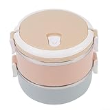 MeevrgR Bento-Lebensmittelbehälter, Edelstahl, isolierte Lunchbox, 1/2/3/4 Schichten...