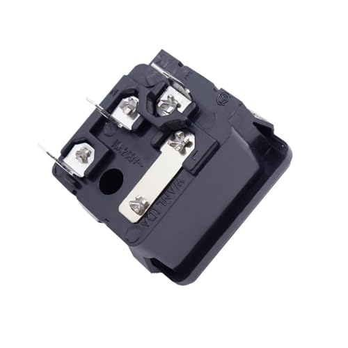 Toma de corriente CA Pinzi conector macho de chasis 250V 10A para PC 3