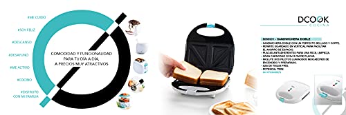 DCOOK SANDWICHERA Doble, Negro, Estándar (8414793640879) - imagen 6