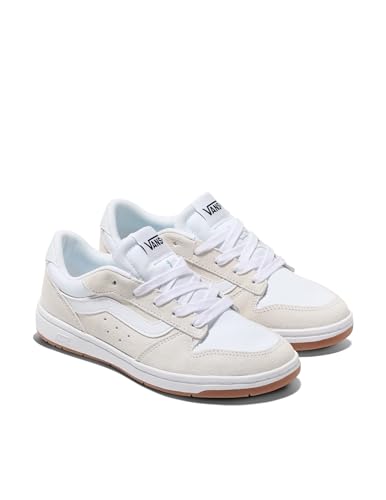 Vans Vans Women's Ryland LS Shoe - Retro Court Sneakers, Tennis Fashion Inspired. Suede/Canvas White/White. 10