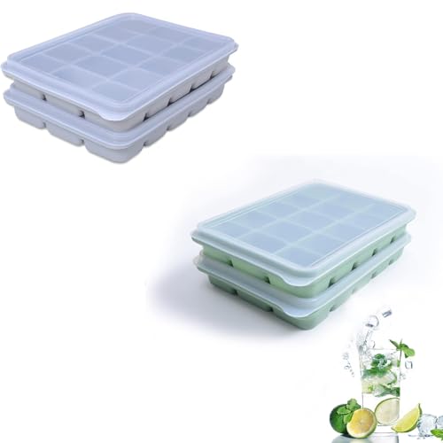 Set de 4 moldes flexibles para cubitos de hielo miniatura 1