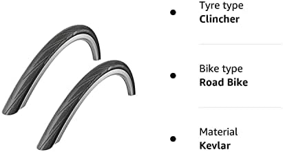 2016 Schwalbe Lugano BLACK 700 x 28c Kevlar Active Line Road Bike Pair of Tyres