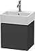 Duravit L-Cube Wall-Mounted Vanity Unit LC6245L4949 Graphite Matt, LC Vanity Unit, 1 Door 15 3/4" x17 1/8" x13 3/8", Graphite Matt