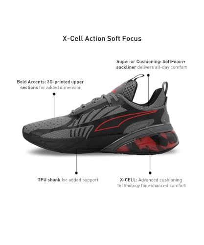 Image of PUMA Mens Pacer 23 Street Lace Up Running Sneakers Shoes - Black