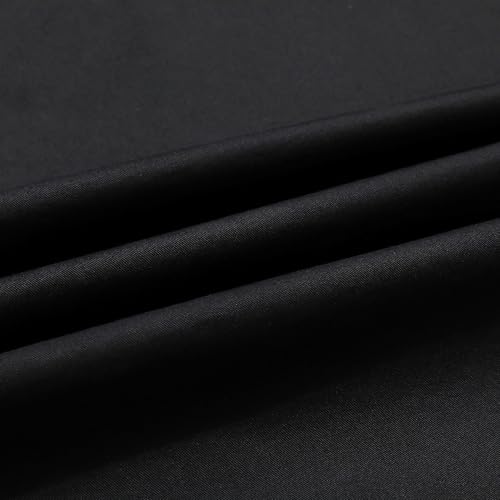 Zyvrenix Men's Long Sleeve Button Down Cotton Shirts with Pockets Black M - image 5