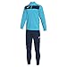 Joma 101352.013.S Tuta Sportiva, Academy II, Uomo, Blu (Turquesa Fluor/ Marino), S