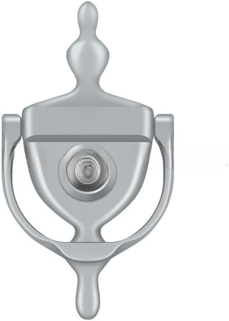Deltana DKV630U26D Door Knocker with Door Viewer Brushed Chrome