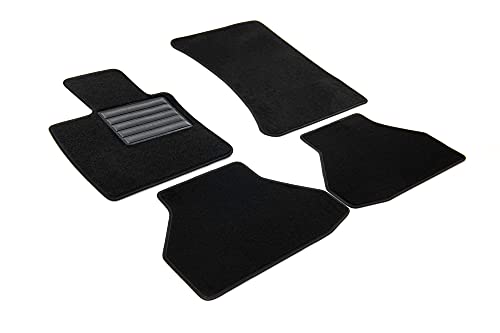 Tapis de sol BMW X6 E71 sur mesure MTM SP-444 en velours noir pour modèles 2008 à 2014