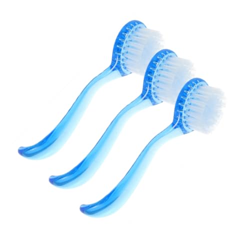 minkissy 3pcs Horn Brush Face Wash Scrubber Facial Cleansing Brush for Women Facial Scrubber Deep Cleansing Brush Manual Face Brush Face Scrubbing Brush Cleaning Tools Sky-Blue Plastic