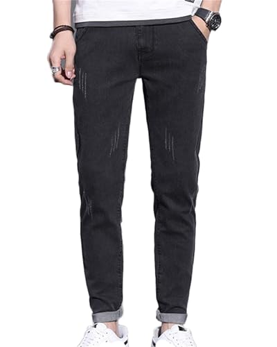 Men's Slim Fit Jeans Skinny Stretch Denim Tapered Pencil Pants