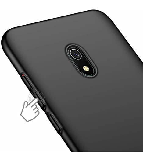 Image of Mobile Back Cover Case for Xiaomi Mi 8A (Silicone Case|CameraProtection|Black SC1510)