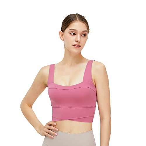 Top deportivo BaronHong XL con espalda cruzada y copas acolchadas de gran sujeción