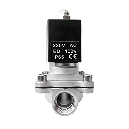 Électrovanne 3/4 en acier inoxydable 110V AC bobine DIN