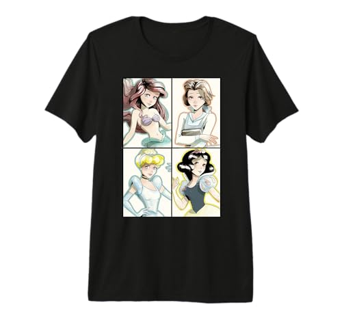 T-shirt Disney Princesses graphisme anime vêtement coton geek pop culture