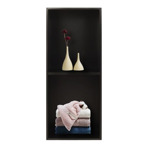 Étagère encastrée douche double en acier inoxydable étanche pour niche de salle de bain