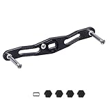 HEIGHTEN Fishing Reel Handle Without Knob for Shimano Daiwa Baitcasting Reel Power Handle Crank Accessory (95mm Carbon) (65)