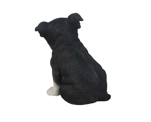 Hi-Line Gift Ltd Sitzender Boston Terrier Welpen-Statue