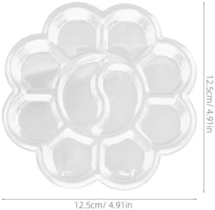 Tofficu 20 Pack Clear Watercolor Palette 4.92 inch Plastic Paint Tray for Oil Painting Color Mixing DIY Craft Empty Palette for Painting Easy Clean Art Supply image 4