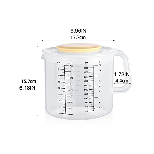 Tazón medidor 2.5 L con tapa plástico transparente miniatura 7