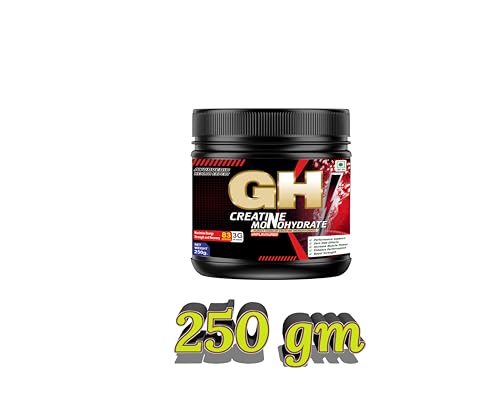 GH Creatine Monohydrate Micronized Powder (83 Servings) Bulk Creatine | Creatine Supplement | Pre-Workout Creatine | Muscle Building Creatine | Endurance Boosting Creatine (250 g, Unflavored)