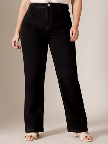 Image of Miss Chase A+ Women's Bootcut High Rise Regular Stretchable Denim Jeans