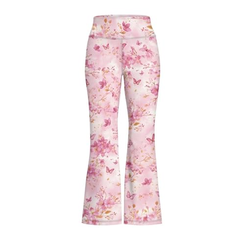 Trendy Girls Flare Leggings Lightweight Bell Bottoms Pants Yoga Sports Trousers