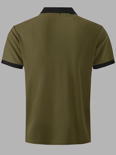 Image of Noble Monk Men's Regular Fit Polo T Shirt |Half Sleeves |Collar Tshirts T Shirt | Casual Tshirt