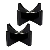 Yes!Fresh Acrylic Baseball Holders for Ball Memorabilia Display, Softball Display, Tennis Display Rack (1.97x1.1 inch, Black)