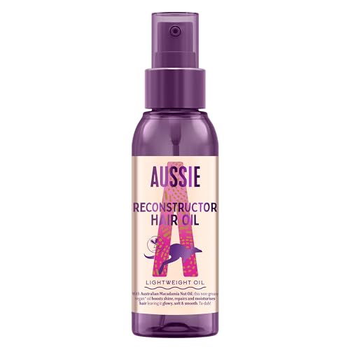 Aussie Aceite Capilar Reconstructor 100ml. Aceite Ligero para Reparar e Hidratar del Pelo