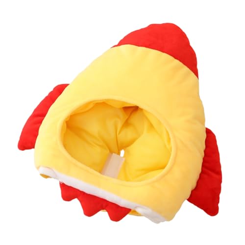 Couvre-Chef Doux et Chaud Coiffe en Peluche Jaune pour Déguisement Adorable