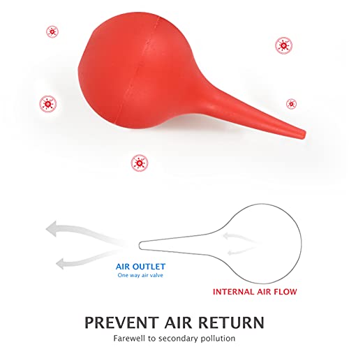 TOYANDONA 4Pcs 75Ml Seringa Da Orelha Snot Otário Otário Muco Nasal E Dusters Lavagem Squeeze Bulbo