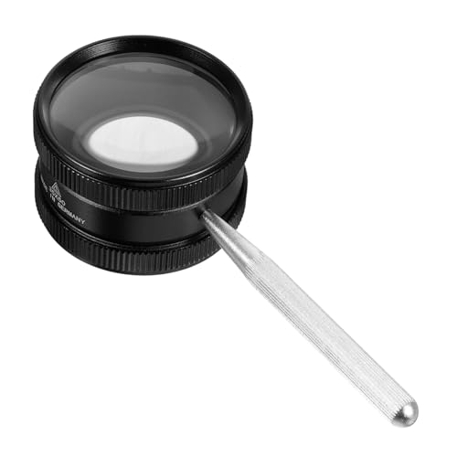 KOMBIUDA 35x Scale Loupe Magnifier for Jewelry Portable Diamond Magnifying Glass Handheld Magnifying Loupe for Jewelry Identification Black
