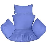 XILENY Kussen voor eierstoel, rond zitkussen/rugkussen voor hangstoel, 120 x 80 cm, hangstoelkussen, kussen voor polyrotan hangschommel, voor binnen en buiten, schommelstoel voor woon- en woonkamer XILENY Kussen voor eierstoel, rond zitkussen/rugkussen voor hangstoel, 120 x 80 cm, hangstoelkussen, kussen voor polyrotan hangschommel, voor binnen en buiten, schommelstoel voor woon- en woonkamer