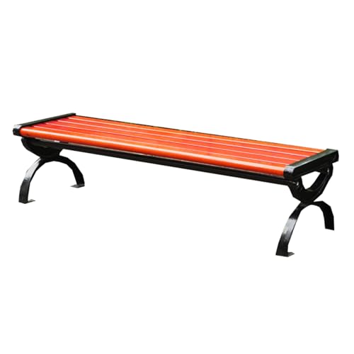 Banc de jardin 150*43 cm, siège extérieur long et robuste pour parc