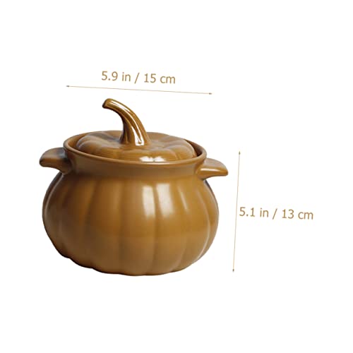 Yardwe Panela De Molho Tampa Mini Forno Tigelas De Sopa Tampa Panela De Ensopado Alça De Cerâmica Ca