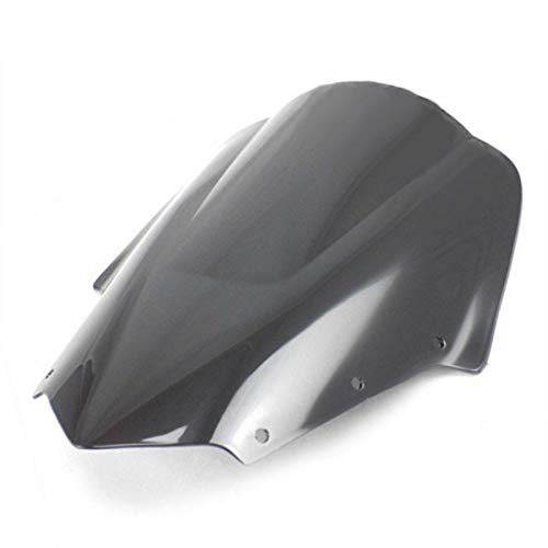 Double Bubble Motorbike Street Bike Windshield Windscreen For Yamaha Fz1S Fz1 Fazer Fzs1000S 2006-2011 (Black) #TOP16