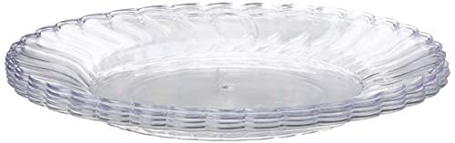 Fineline Settings Flairware Clear Shell Edged China-Like 10.25 Fineline Settings Flairware Clear Shell Edged China-Like 10.25