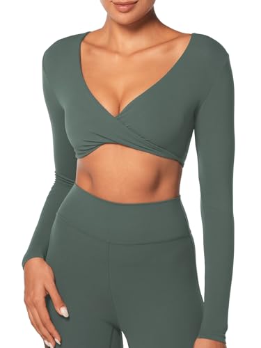 Amazon.com: Sunzel Long Sleeve Workout Tops for Women Buttery Soft