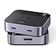 UGREEN USB C Switch 2 In 1 Out HDMI 4K@60Hz USB C Switch 2 PC 1 Monitor USB Switch, Plug & Play, HD Audio Sync, ESD Schutz für Steam Deck/Laptop/Projektor