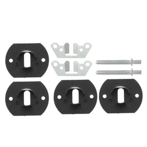 FONDOTIN 2 Sets Sectional Couch Connectors Furniture Parts Sofa Pin-style Interlocking Linking Replacement for Multi-functional Sofas with Screw-attached Iron Plates