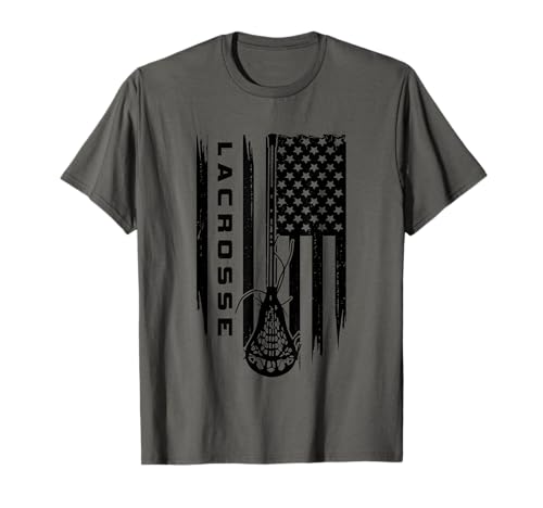 American Flag Lacrosse Apparel - Lacrosse T-Shirt Small
