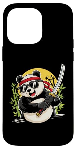 Samurai Panda With Katana Sunglasses Funny �X�}�z�P�[�X iPhone 14 Pro Max �p