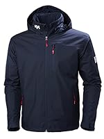 Helly-Hansen Men's Crew Hooded Midlayer Jacket, Navy, XXX-Large